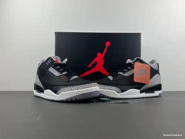MaikeSneakers Jordan 3 Black Air DN3707-010 Cement 0506